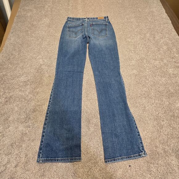 Vtg grunge streetwear y2k Classic Levi's 525 Perfect Waist Boot Cut Jeans 4M - Picture 1 of 16